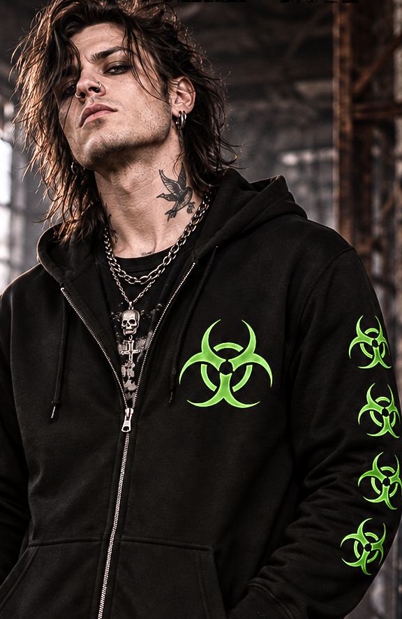 Bio-haZard zip hoodie